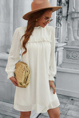 Boho Mini Dress Tunic Dress, Willow in Ivory