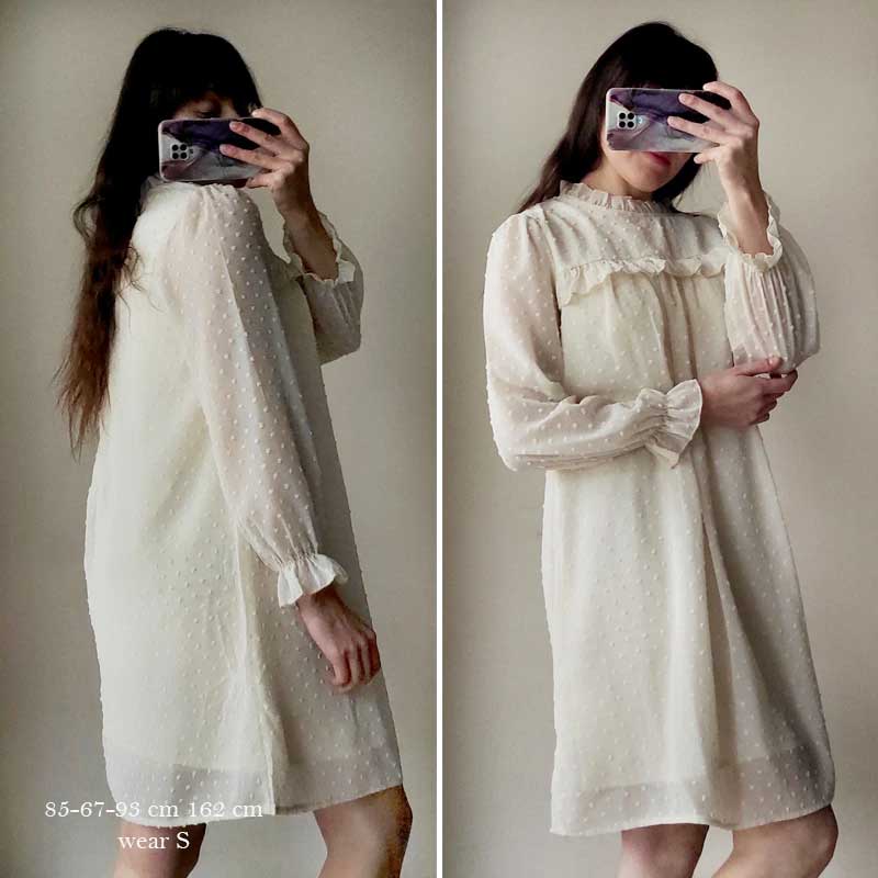 Boho Mini Dress Tunic Dress, Willow in Ivory