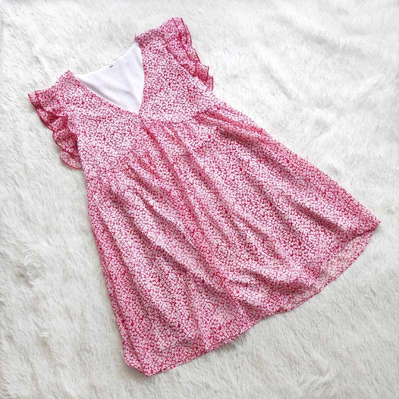 Boho Mini Dress Sundress, Ava in Pink