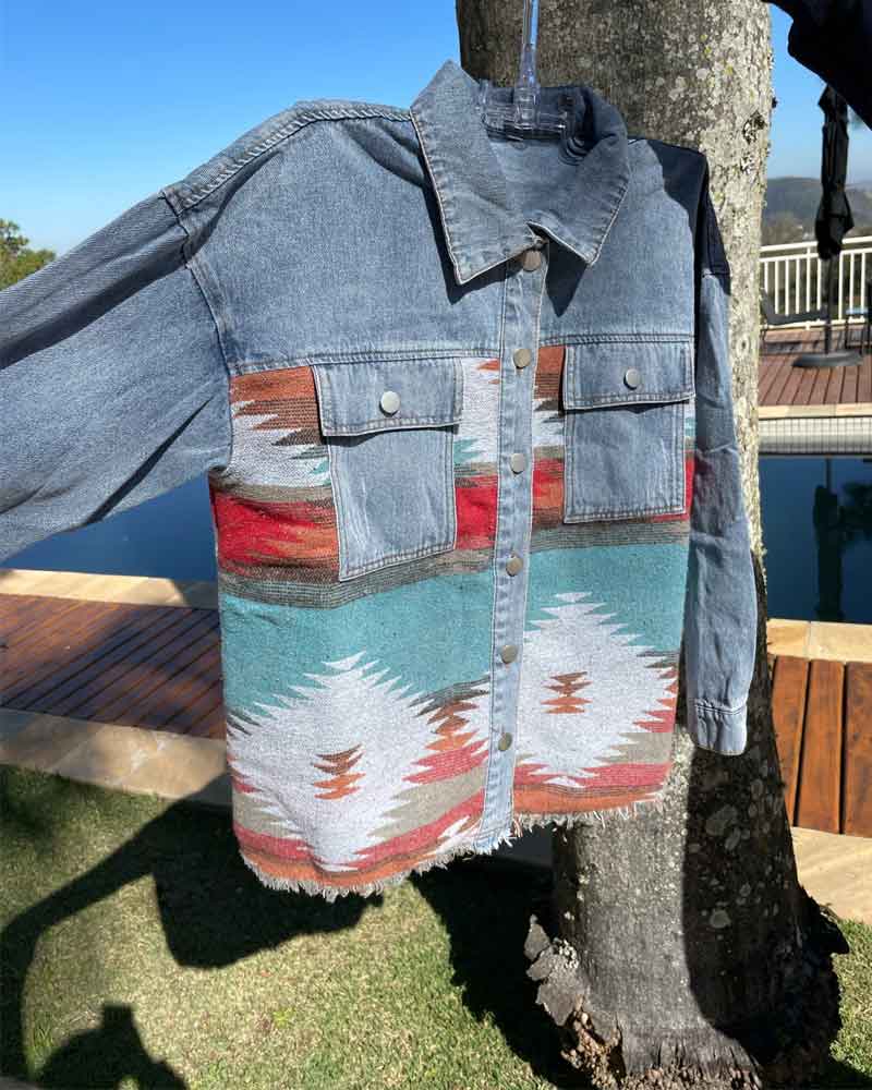 Boho Jacket, Denim Jacket for Women, Asa, Fast Shipping