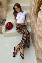 Boho Maxi Skirt - Leopard Print Sexy Beachwear