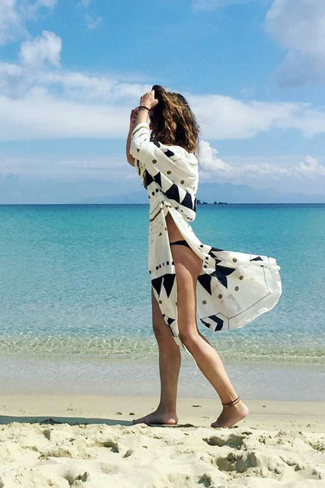 Beach Robe, Cover Up, White Travel