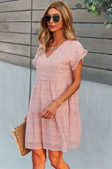 Boho Mini Dress Sundress, Arya in Pink