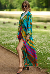 Beach Robe - Boho Robe - Summer Chic Cover-Up with Talulla Tie Dye