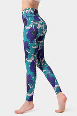 Yoga Legging, Yoga Pants, Boho Legging, Tight with Pocket Lilac in Green