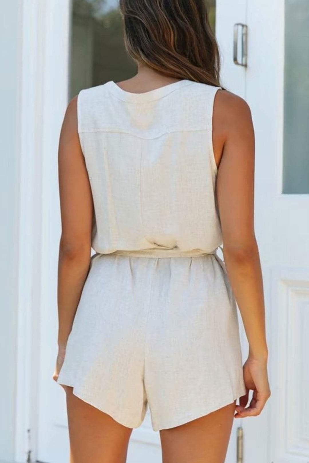 Boho Jumpsuit, Boho Romper, Playsuit, Ivory