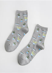 Cactus Print Women's Socks