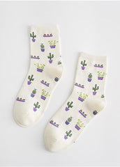 Cactus Print Women's Socks