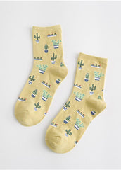 Cactus Print Women's Socks