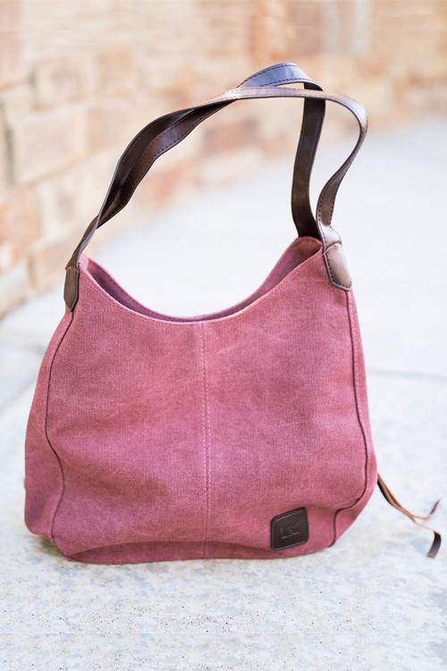 Canvas Hobo Bag