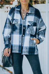 Cabin So Cozy Pocketed Plaid Shacket