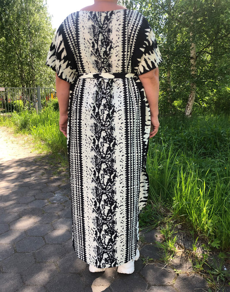 Beach Dress, Cover up Dress,, Kaftan Dress, Black Tie Dye Print