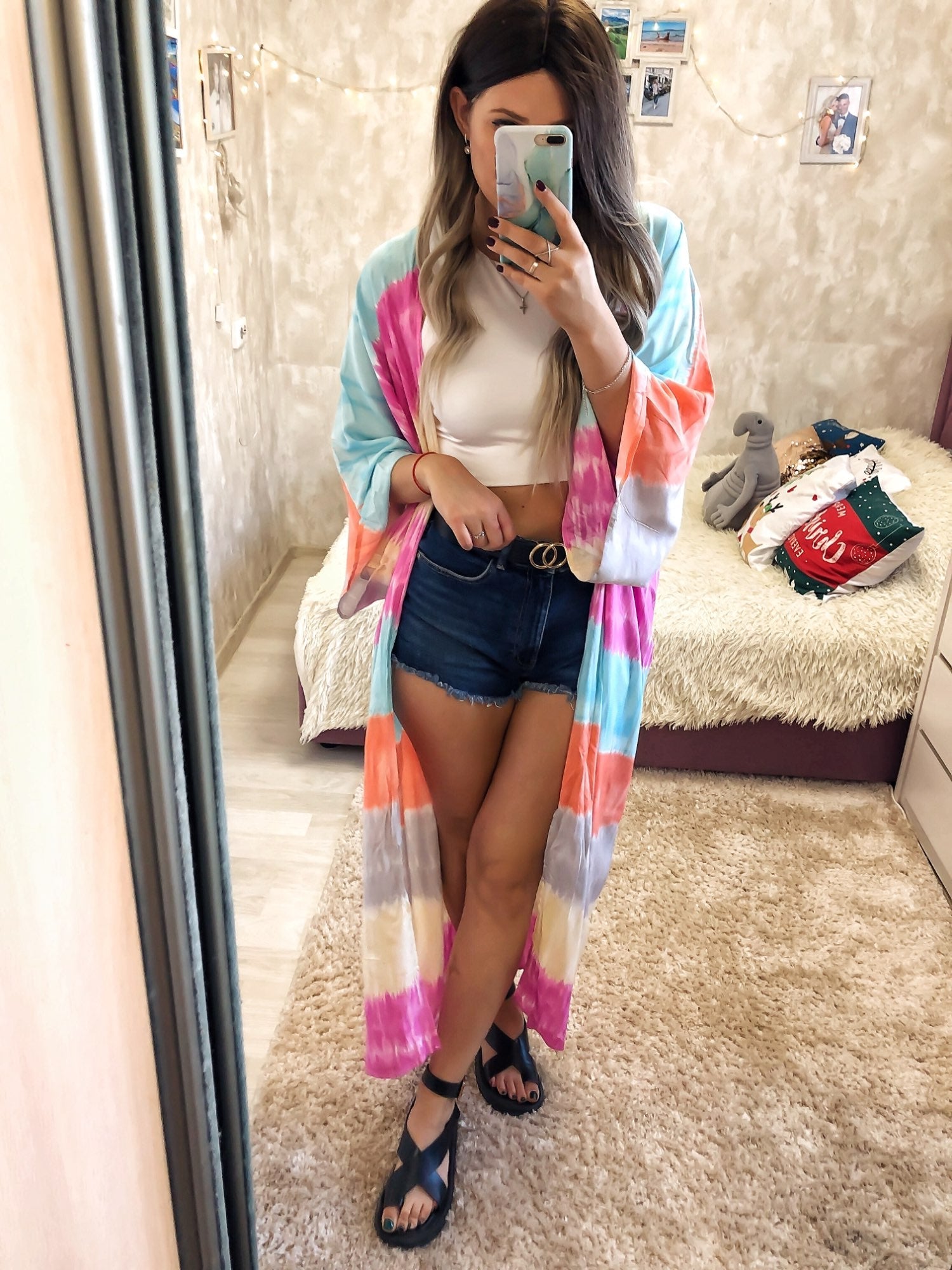 Beach Robe Boho Robe - Stripe Candy