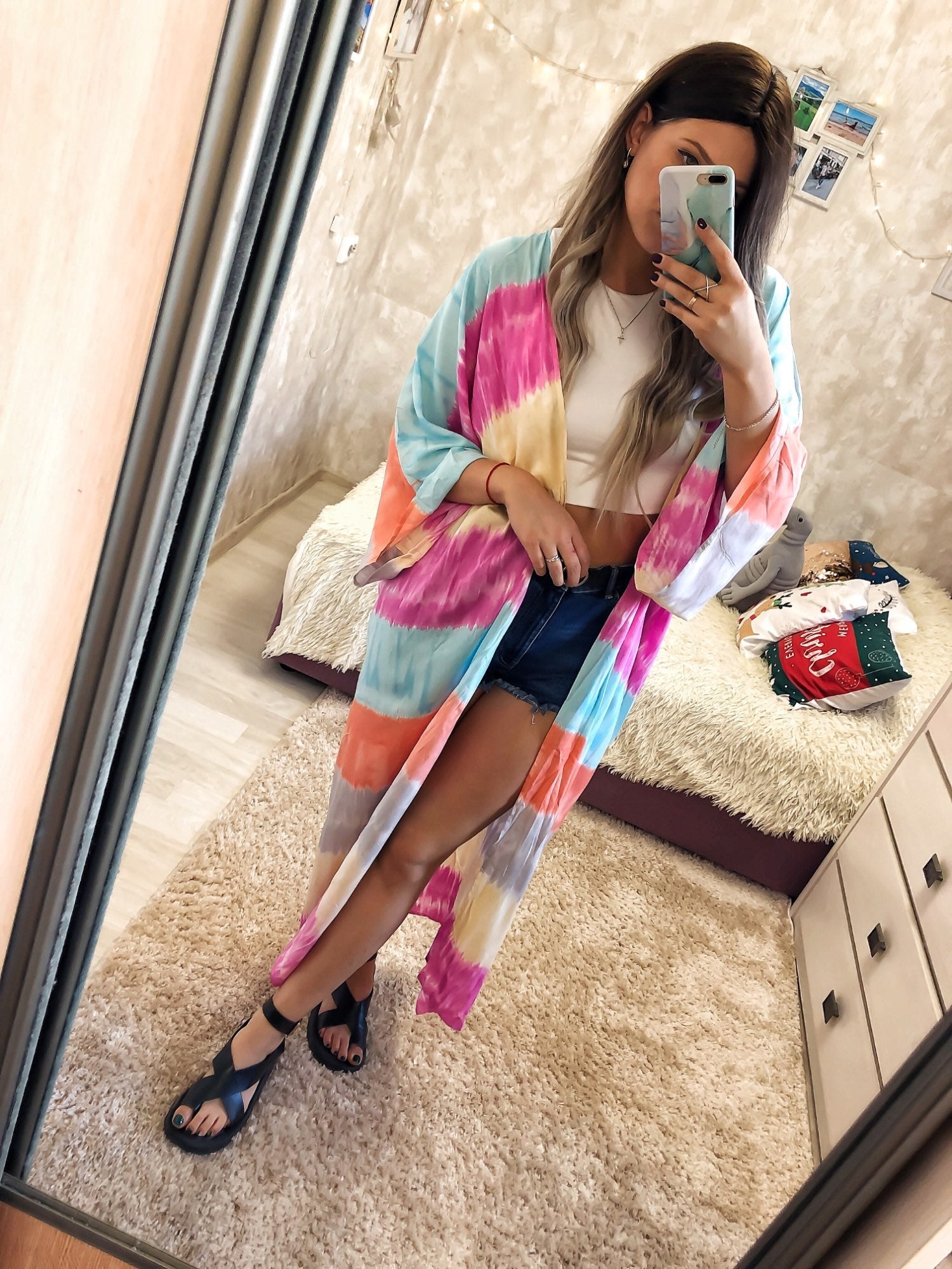 Beach Robe Boho Robe - Stripe Candy