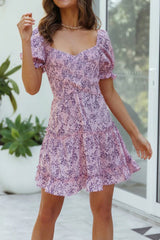 Boho Mini Dress Sweet Pink  Daisy