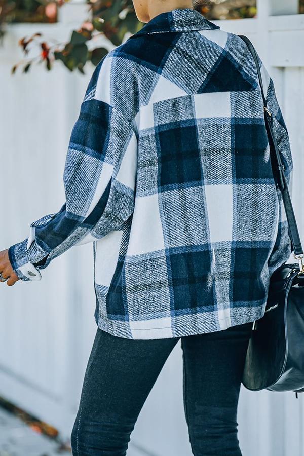 Cabin So Cozy Pocketed Plaid Shacket