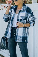 Cabin So Cozy Pocketed Plaid Shacket