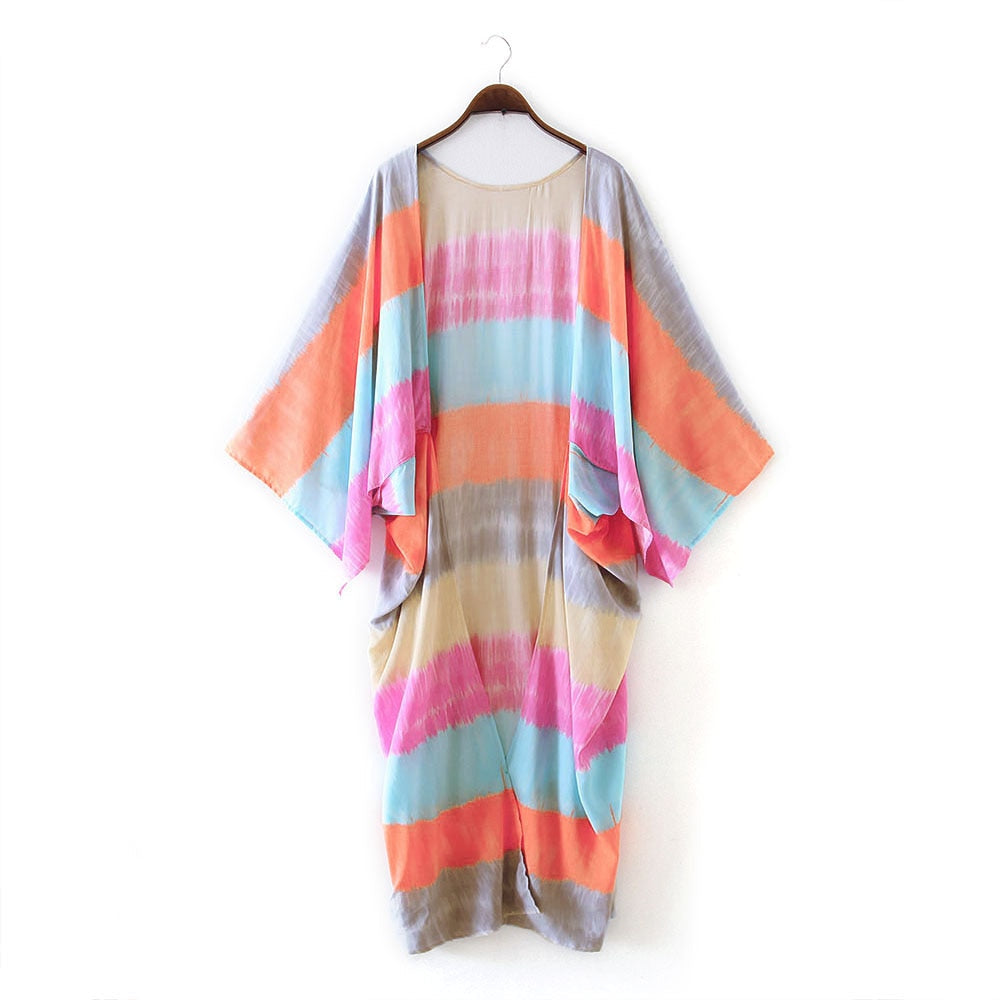 Beach Robe Boho Robe - Stripe Candy