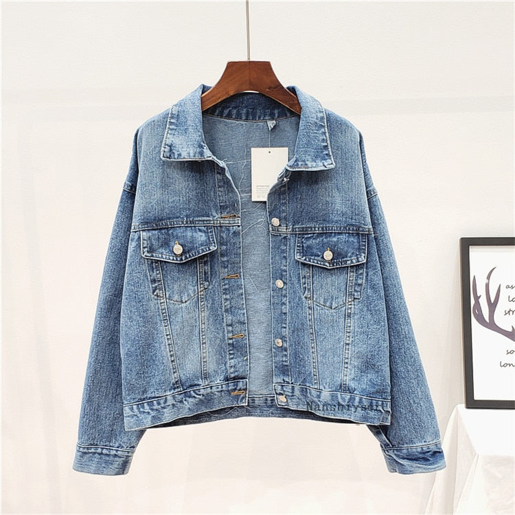 Boho Jacket, Denim Jacket for Women, Floral Embroidery Jacket Sparrow