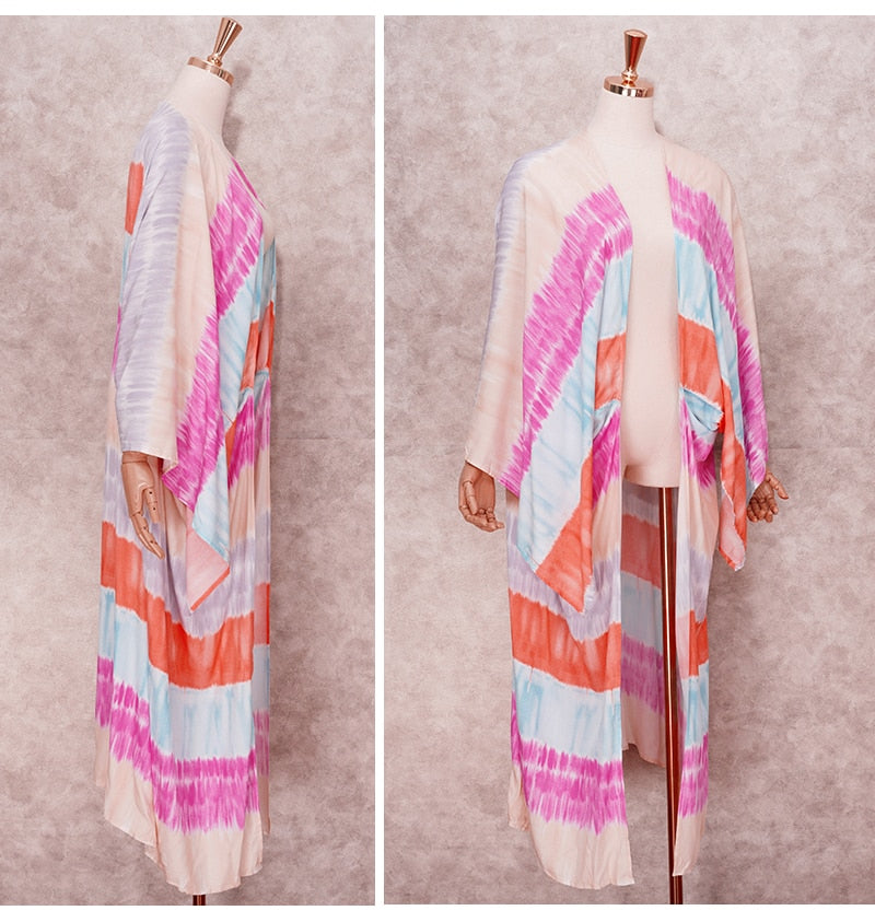 Beach Robe Boho Robe - Stripe Candy