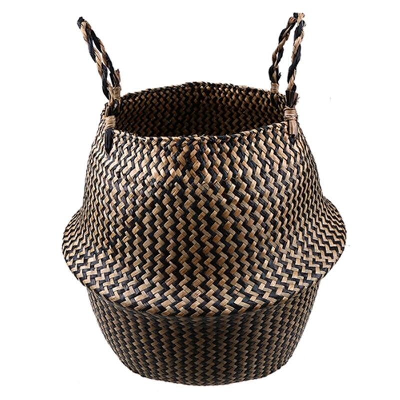 Bamboo Storage Baskets - Home Handmade Straw Rattan Seagrass Basket