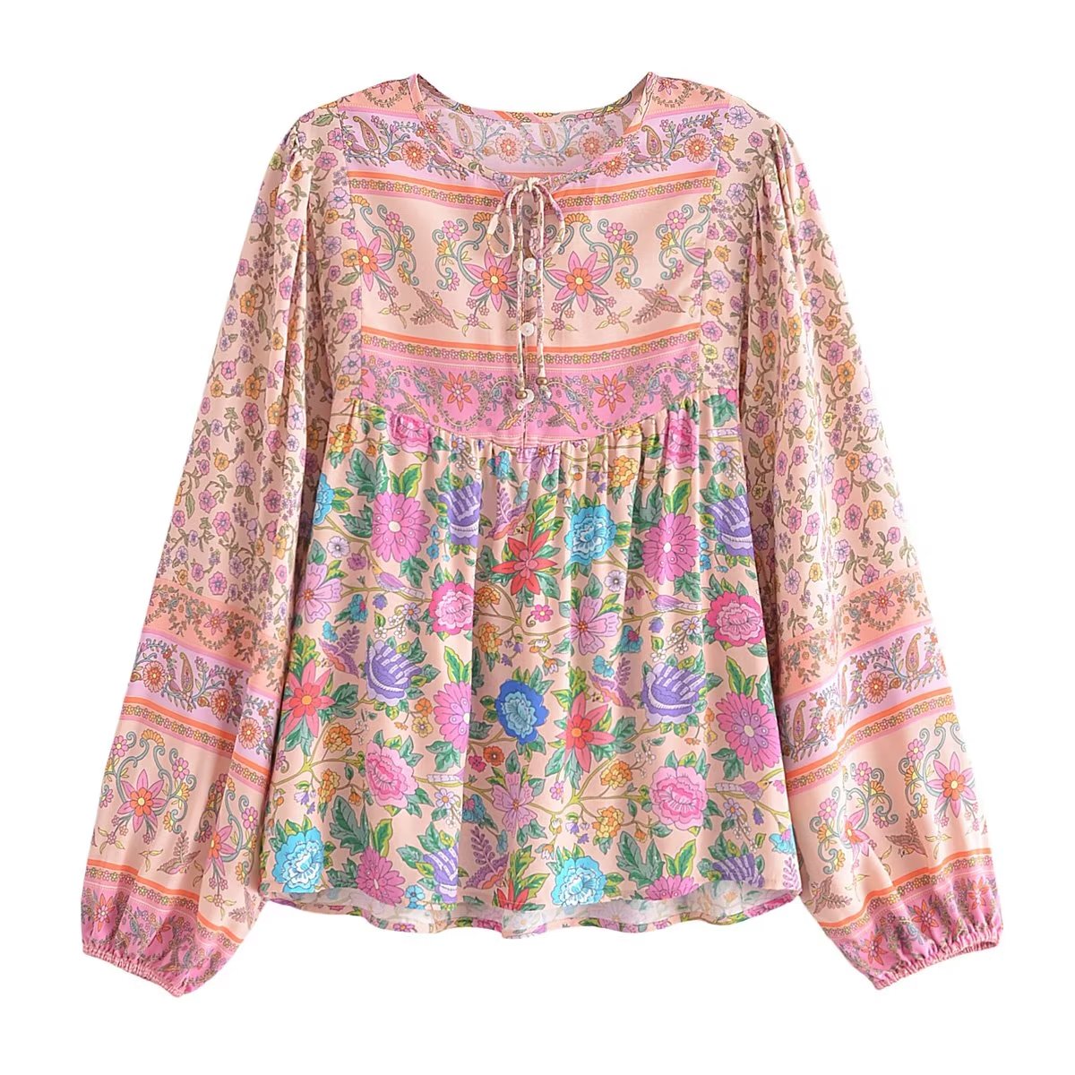 Boho Tops for Women, Boho Tops for Women, Boho Blouse, Elliana Flower