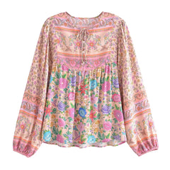 Boho Tops for Women, Boho Tops for Women, Boho Blouse, Elliana Flower