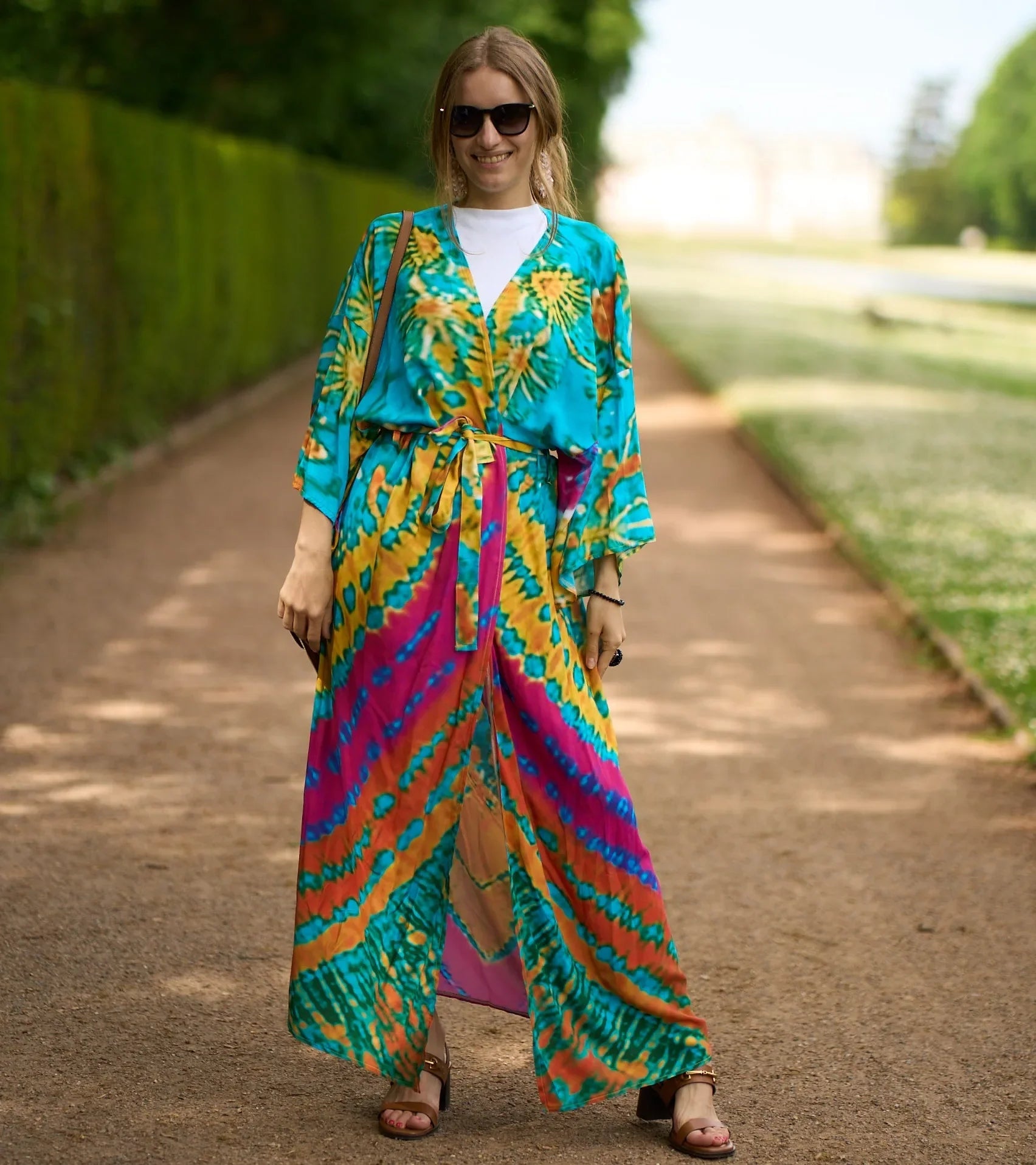 Beach Robe - Boho Robe - Summer Chic Cover-Up with Talulla Tie Dye