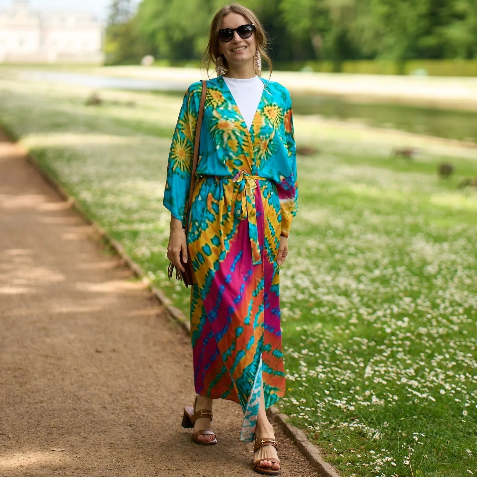 Beach Robe - Boho Robe - Summer Chic Cover-Up with Talulla Tie Dye