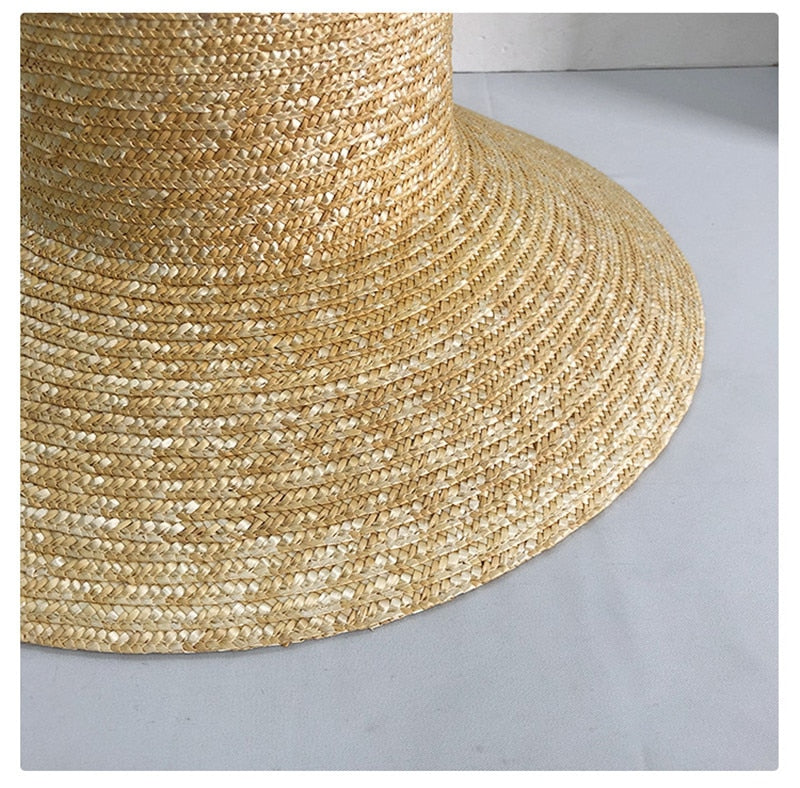 202305-tou ins dropshipping summer handmade straw wide brim Sunshade sunscreen lady beach cap leisure sun  hat