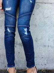 Vintage Ripped Stretch Jeans