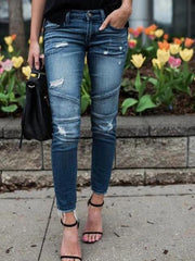 Vintage Ripped Stretch Jeans