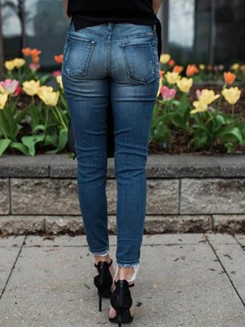 Vintage Ripped Stretch Jeans