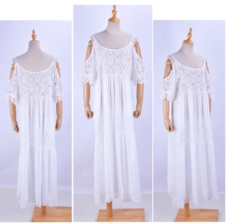 Beach Dress, Cover Up White Ruffle Nadia