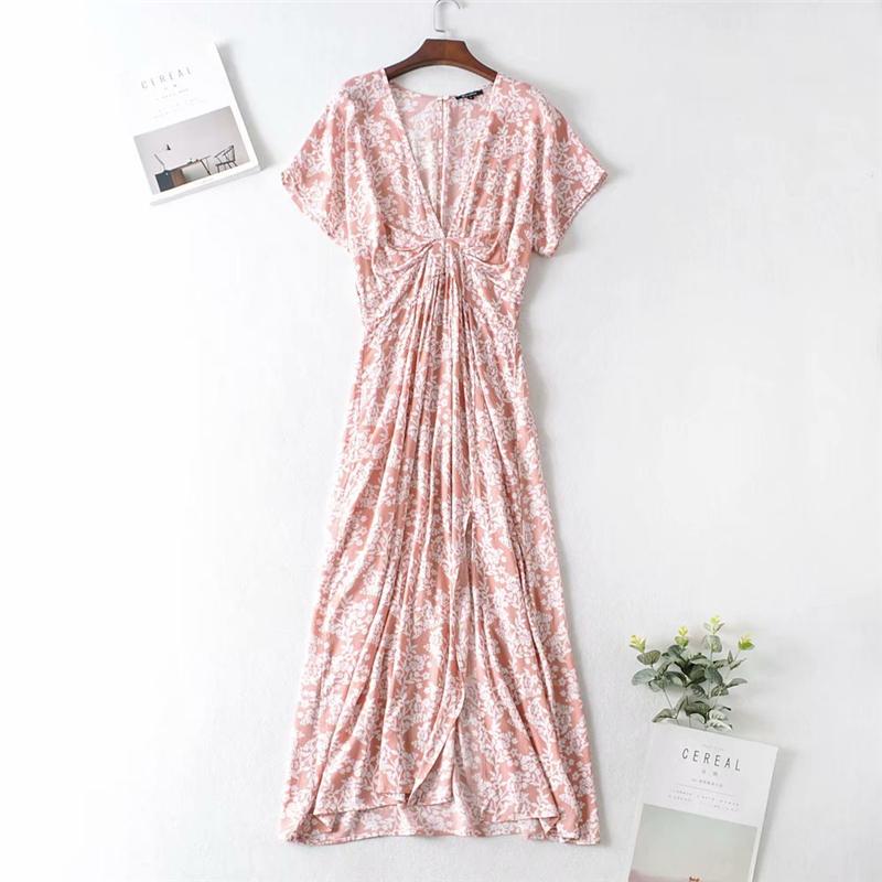 Boho Maxi Dress, Sundress, Wild Floral Vintage Pink Oroslavje