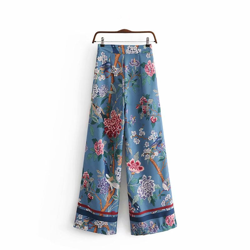 Boho Pant, Hippies Pants, Palazzo Pant, Blue Bird