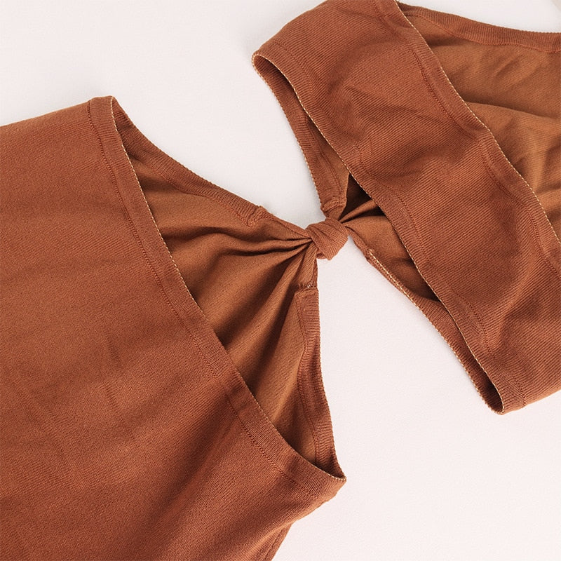 Beach Dress, Cover up Dress,, Maxi Dress Backless Dress, Elisa in Apricot and Brick Brown