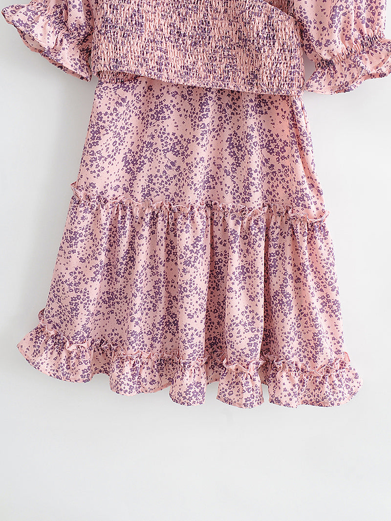 Boho Mini Dress Sweet Pink  Daisy