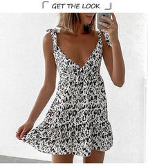 Boho Mini Dress Vintage Dress, White Tiger