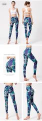 Yoga Legging, Yoga Pants, Boho Legging, Tight with Pocket Lilac in Green