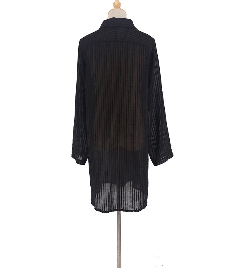 Beach Robe, Cover Up, Black Belen