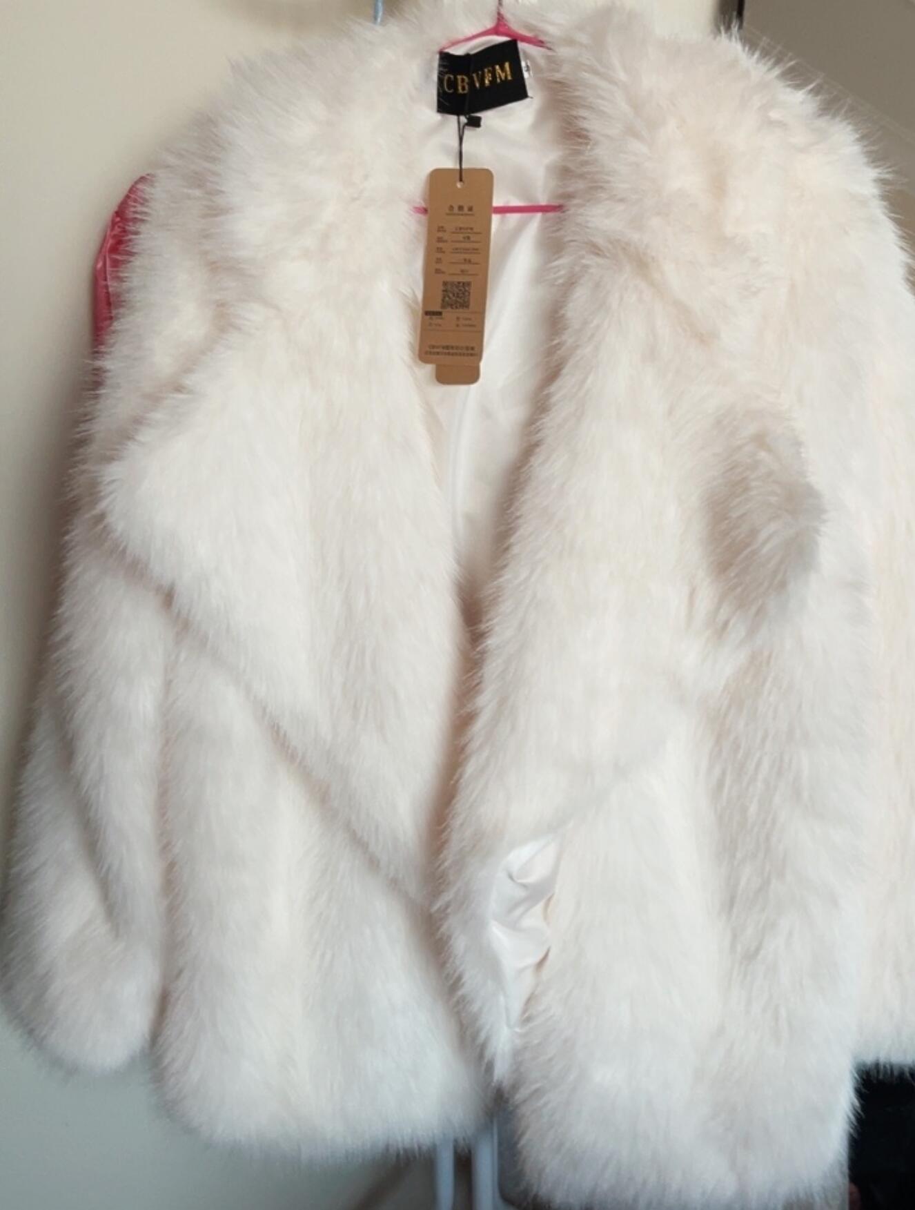 Boho Winter Coat, Fur Coat, Faux Fox Fur, Jolie in White