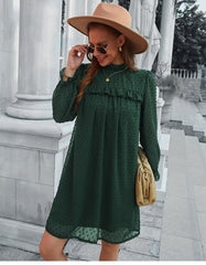 Boho Mini Dress Tunic Dress, Willow in Green