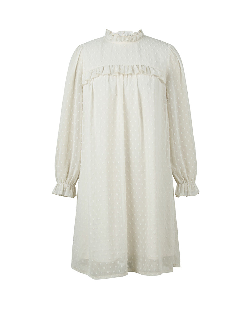 Boho Mini Dress Tunic Dress, Willow in Ivory