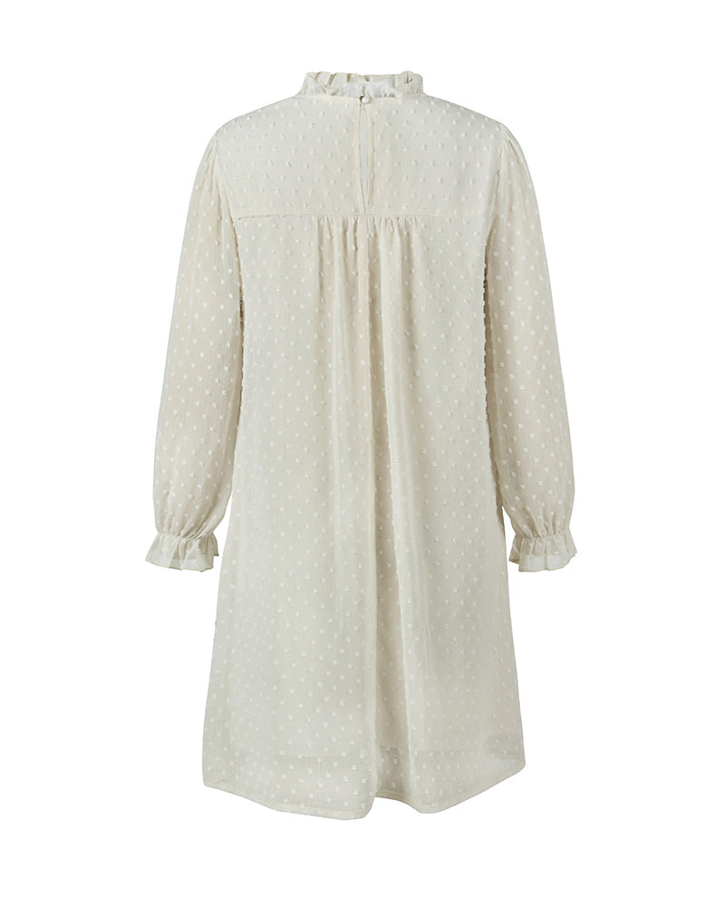 Boho Mini Dress Tunic Dress, Willow in Ivory