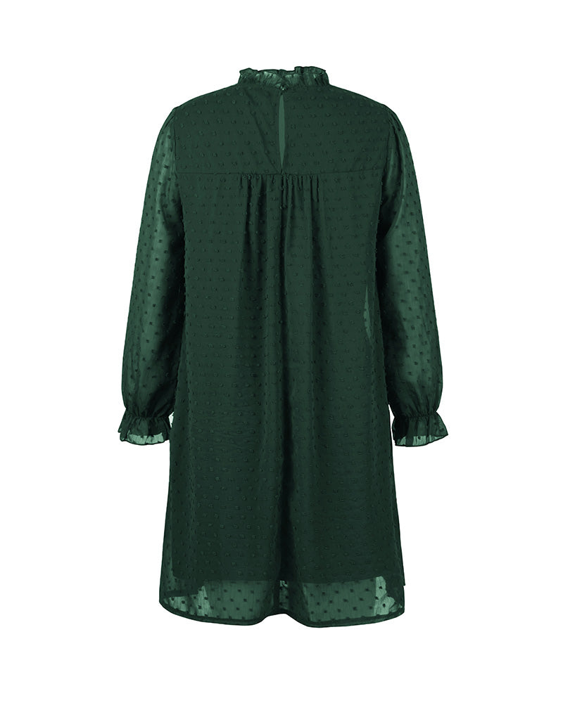 Boho Mini Dress Tunic Dress, Willow in Green