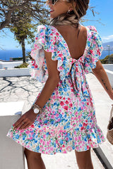 Beachside Dreaming Floral Mini Dress