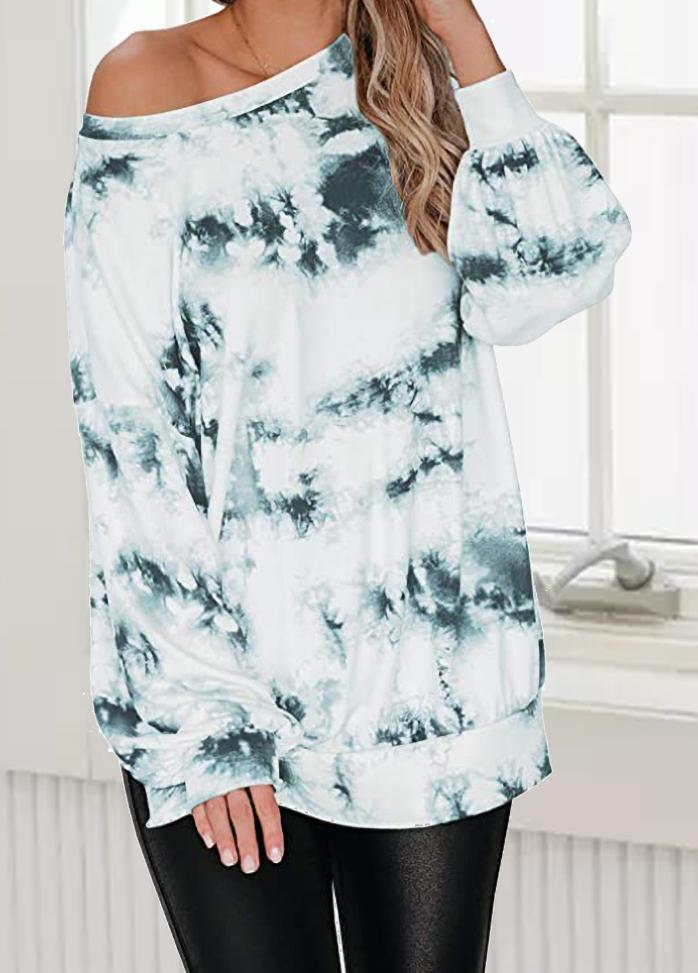 Long Sleeve Gradient Casual T-shirt