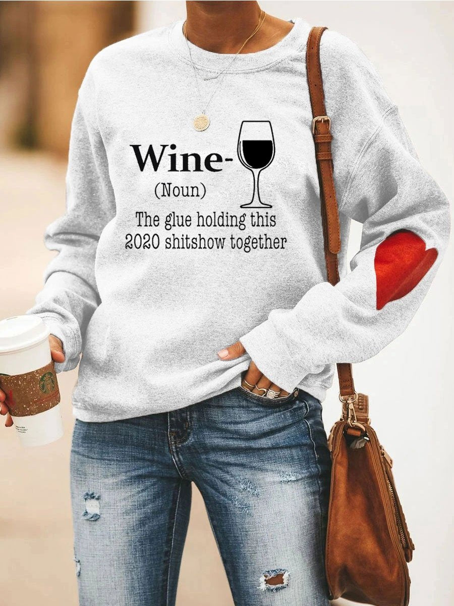 WINE Heart Sweatshirt