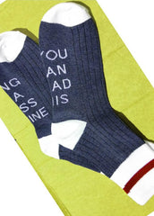 Letter Printed Socks